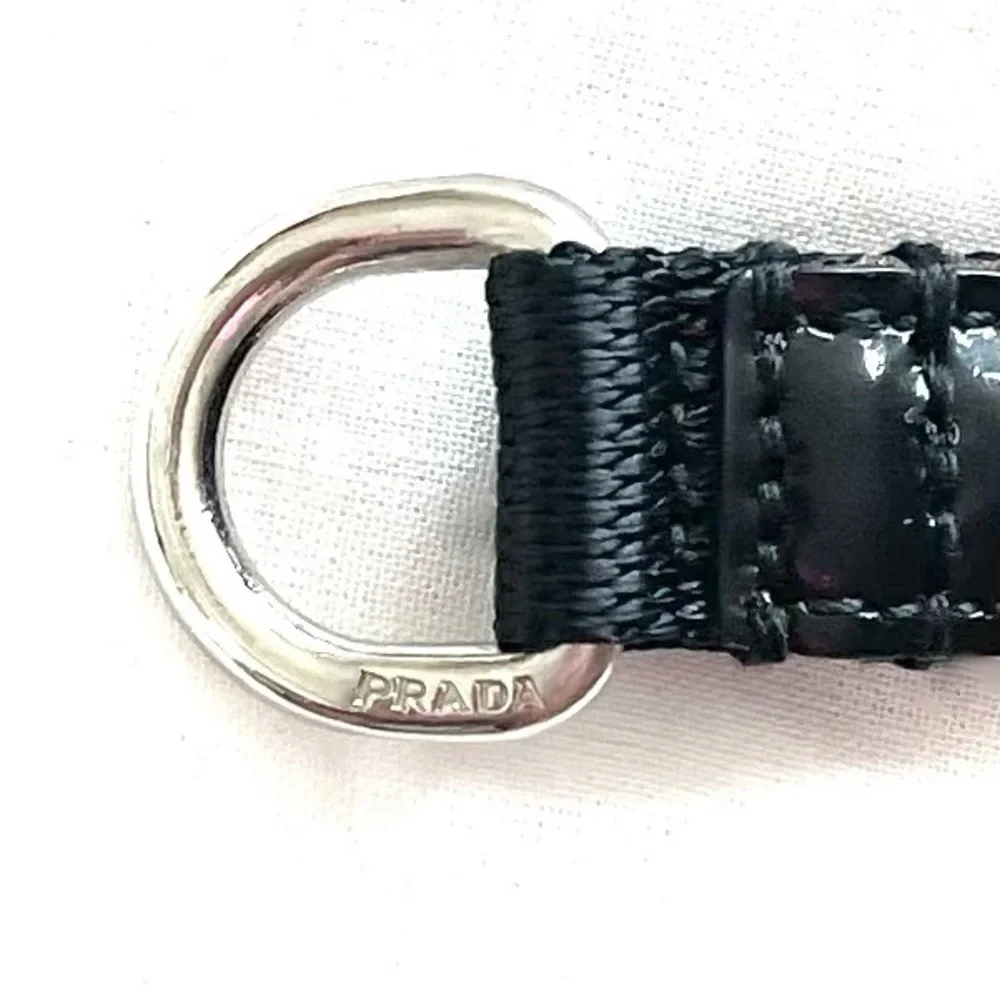 Prada! Black Leather Dog Collar with Original Box & Dust Bag!